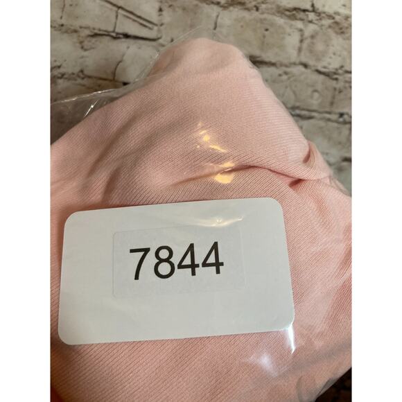 SML Design Top Womens Large Baby Pink Santana Knit Asymmetric Neckline‎ Stretch - Picture 10 of 13